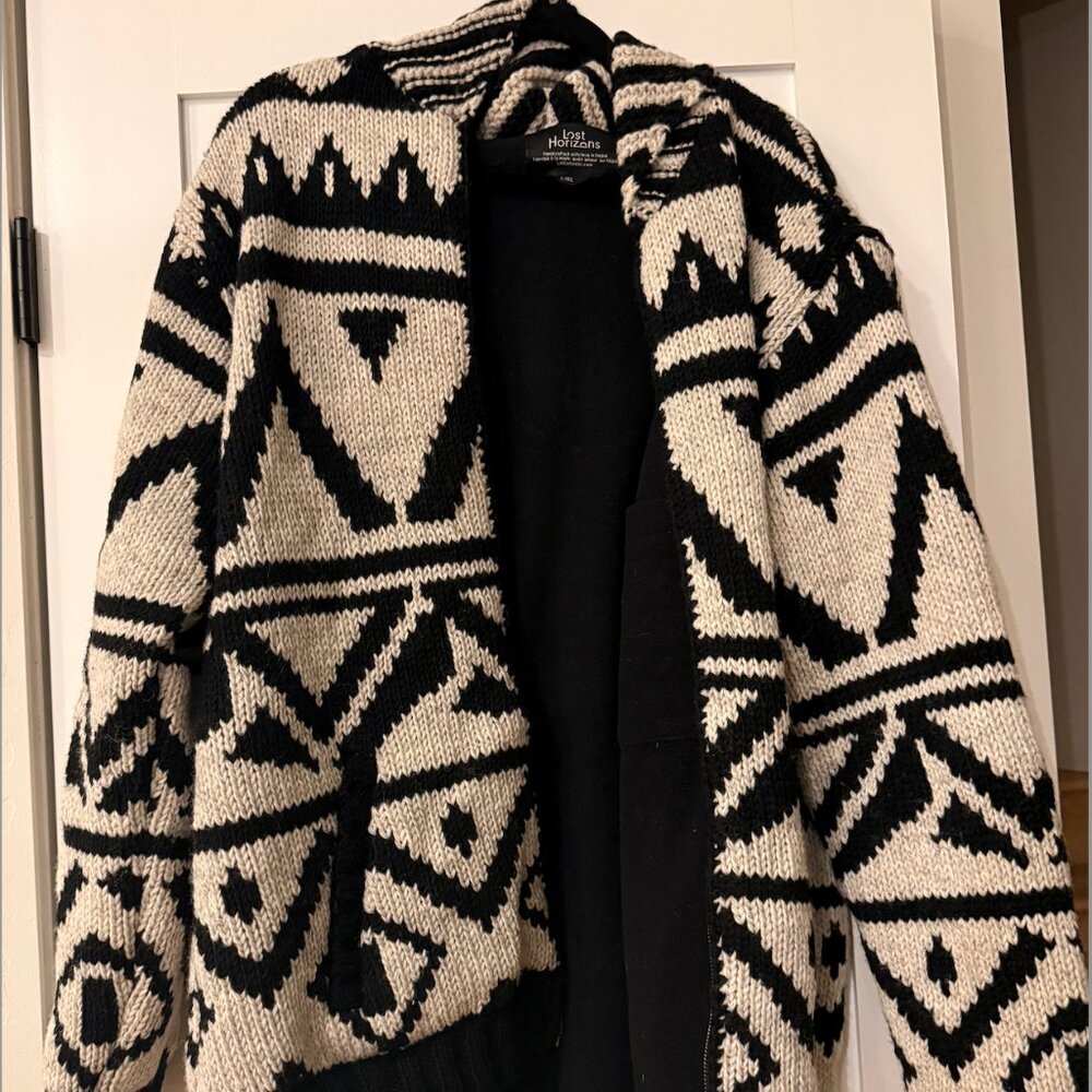 Men's L/XL Lost Horizon Zip Up Sweater